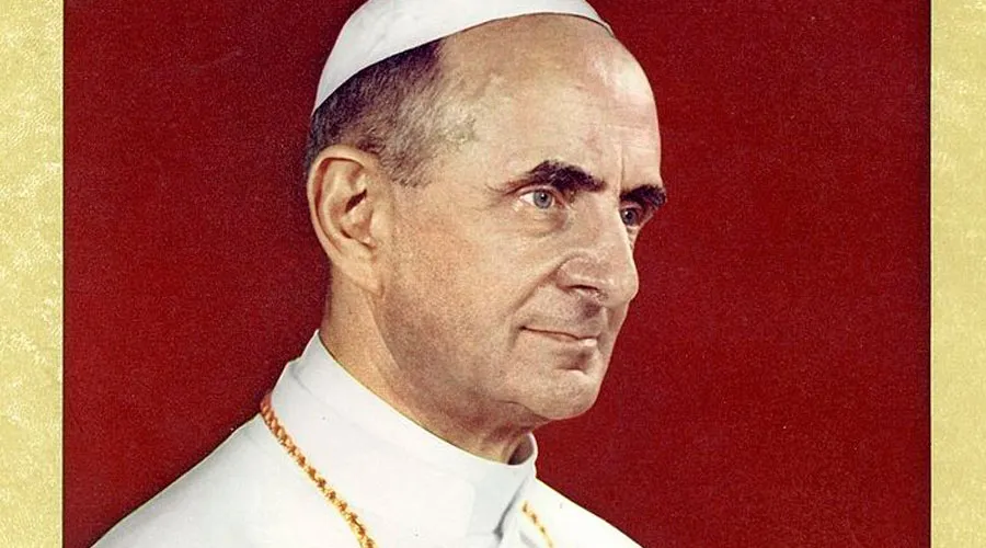 Beato Papa Pablo VI. Estampa oficial