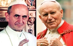 Beato Pablo VI - San Juan Pablo II / Foto: Wikipedia (Dominio Pu00fablico) - Lu00b4Osservatore Romano 