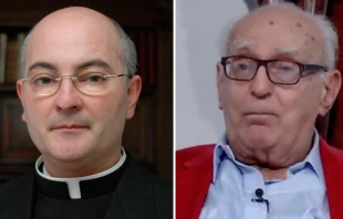 P. Josu00e9 Antonio Fortea / Josu00e9 Galat. Foto: Captura de video / Un Cafu00e9 con Galat. 