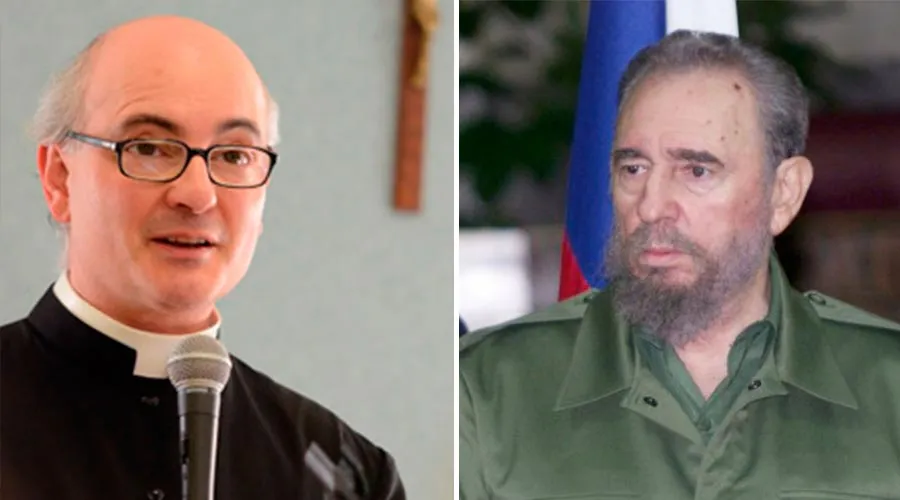 P. José Antonio Fortea. / Fidel Castro. Foto: Sitio web President of Russia (CC BY 4.0).