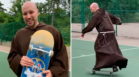 Juegos Olímpicos de Tokio inspiran a sacerdote a retomar el skateboarding