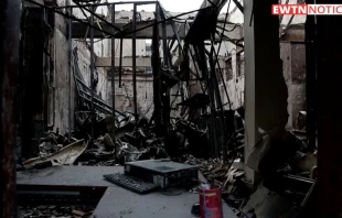 Asu00ed quedu00f3 el palacio de justicia de Tuluu00e1 tras el incendio del 25 de mayo. Cru00e9dito: EWTN Noticias 