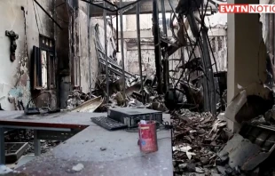 Asu00ed quedu00f3 el palacio de justicia de Tuluu00e1 tras el incendio del 25 de mayo. Cru00e9dito: EWTN Noticias 