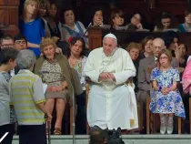El Papa Francisco con la Comunidad San Egidio / Foto: Captura Youtube (CTV)