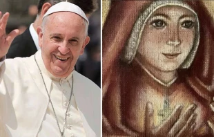 Papa Francisco. Foto: ACI Prensa. Marie Rivier. Cru00e9dito: Soeurs de la Presentation de Marie 