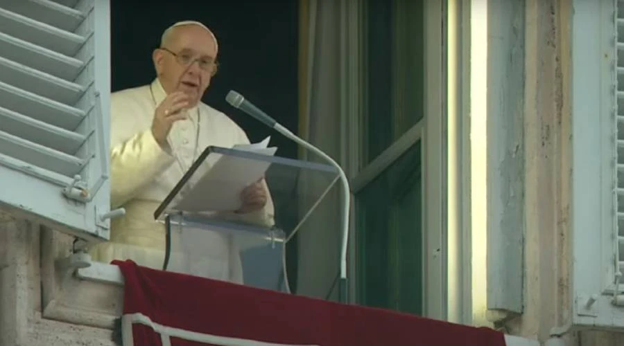 Papa Francisco en el rezo del Ángelus este 9 de enero. Crédito: Vatican Media.?w=200&h=150