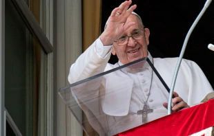 El Papa Francisco durante el rezo del u00c1ngelus. Foto: Vatican Media 
