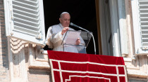 El Papa Francisco durante el rezo del u00c1ngelus. Foto: Vatican Media