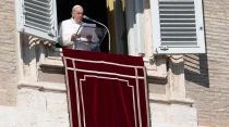 El Papa Francisco durante el rezo del u00c1ngelus. Foto: Vatican Media