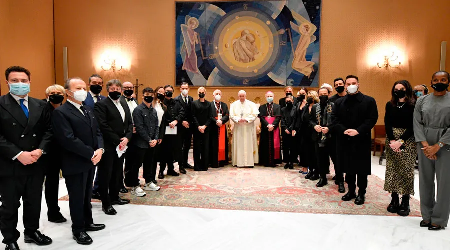 El Papa Francisco durante la audiencia. Foto: Vatican Media