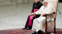 El Papa Francisco en la Audiencia General. Foto: Daniel Ibu00e1u00f1ez / ACI Prensa