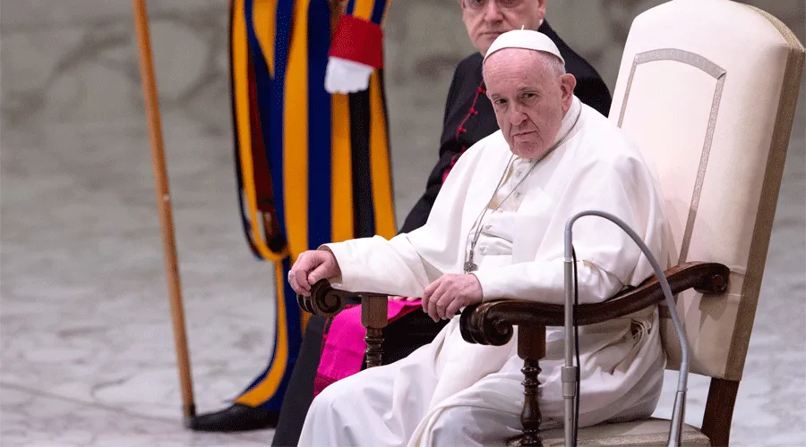 El Papa Francisco durante la Audiencia General. Foto: Daniel Ibáñez / ACI Prensa?w=200&h=150