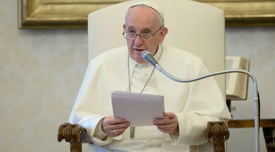 El Papa durante la Audiencia. Foto: Vatican Media?w=200&h=150