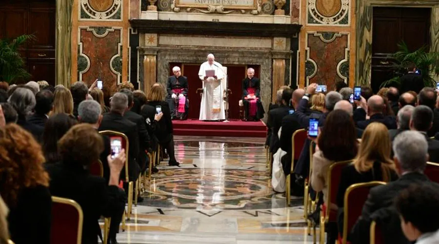 El Papa en la audiencia. Foto: Vatican Media