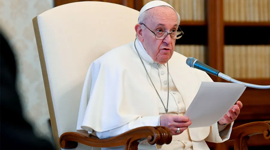 El Papa Francisco durante la Audiencia General. Foto: Vatican Media