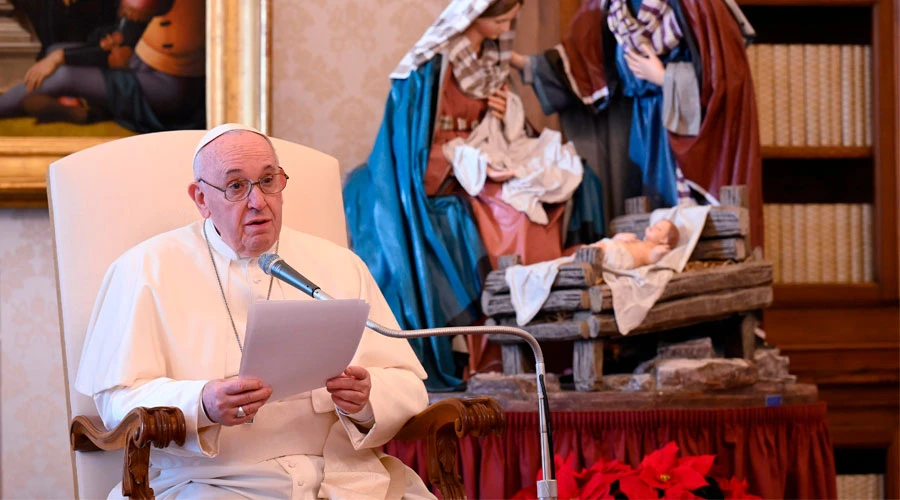 El Papa Francisco expone su catequesis. Foto: Vatican Media?w=200&h=150