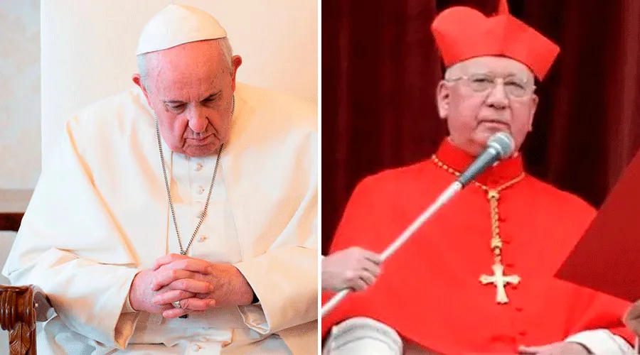 El Papa Francisco y el Cardenal Medina. Foto: Vatican Media