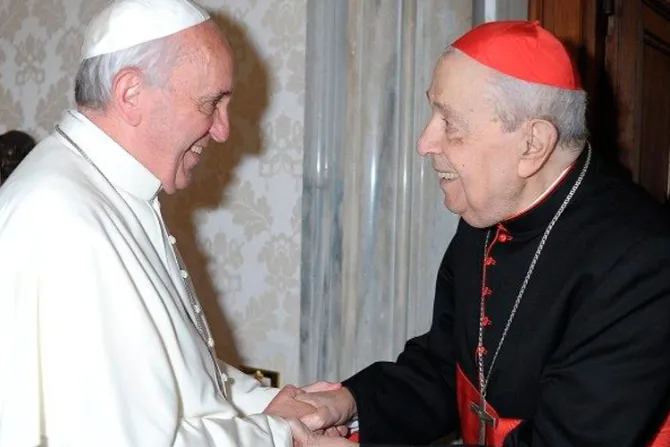 Papa Francisco lamenta muerte de cardenal que sirvió a 7 pontífices