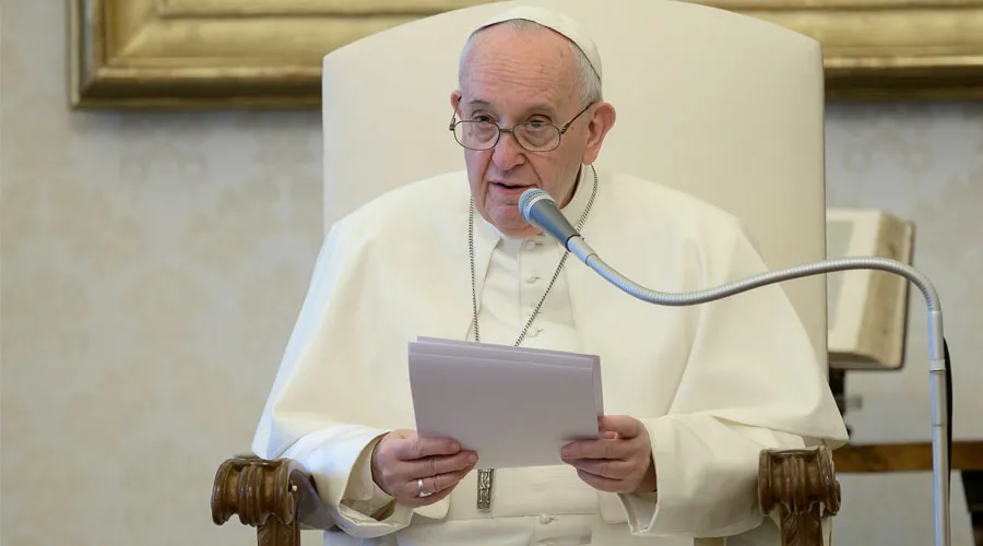 El Papa Francisco expone su catequesis. Foto: Vatican Media?w=200&h=150