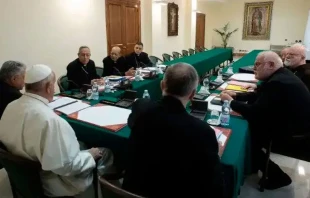 El Papa Francisco con el Consejo de Cardenales en 2019. Cru00e9dito: Vatican Media 