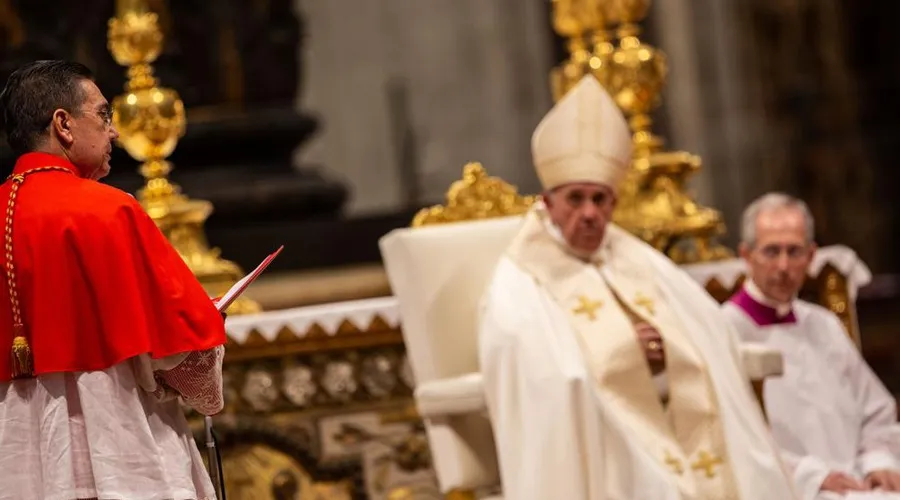 El Papa Francisco durante el Consistorio. Foto: Daniel Ibáñez / ACI Prensa?w=200&h=150