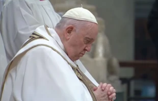El Papa Francisco este miu00e9rcoles 25 de enero en la Basu00edlica de San Pablo Extramuros en Roma. Cru00e9dito: Vatican Media 