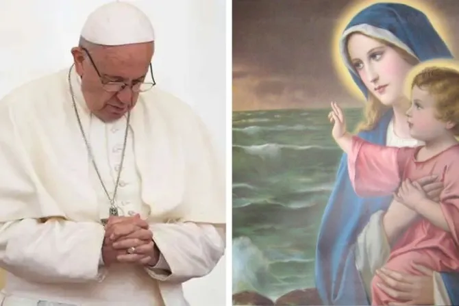 La profunda oración del Papa Francisco a Santa María, Estrella del Mar