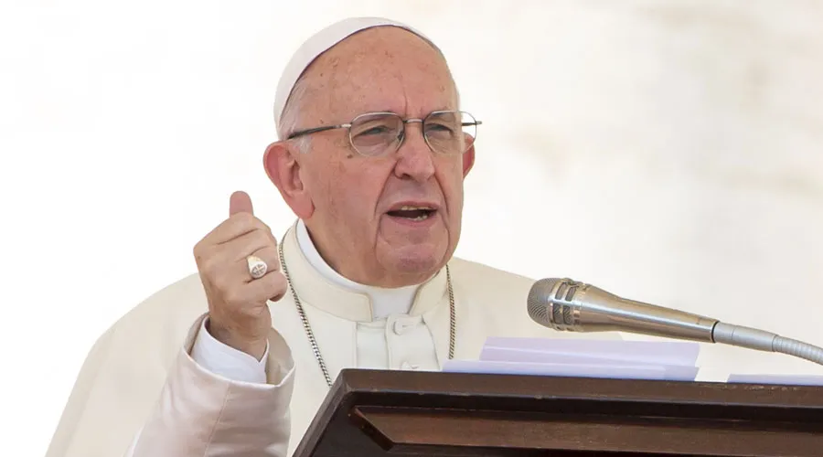 El Papa Francisco. Crédito: Daniel Ibáñez / ACI Prensa