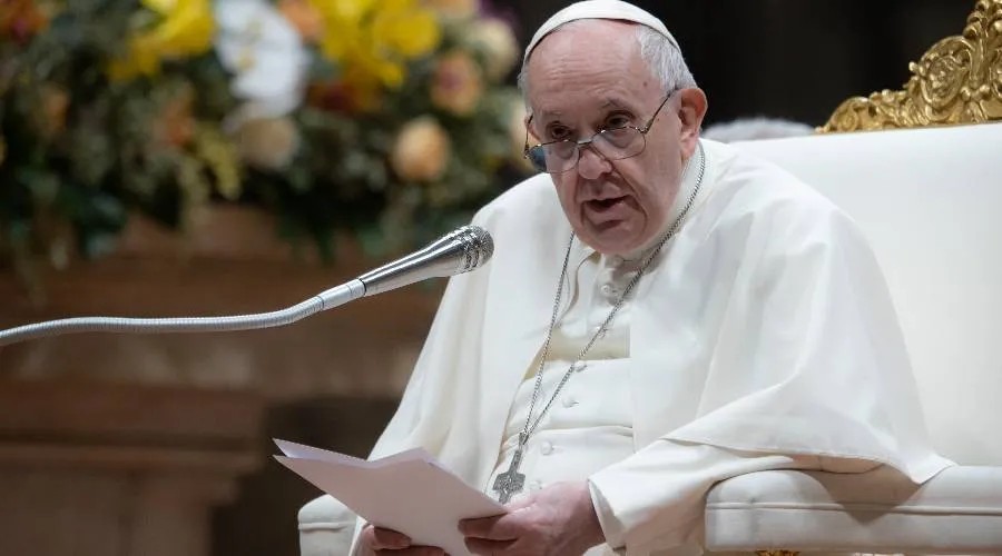 Papa Francisco en la Vigilia Pascual 2022, este Sábado Santo. Crédito: Captura de video / Vatican Media.?w=200&h=150