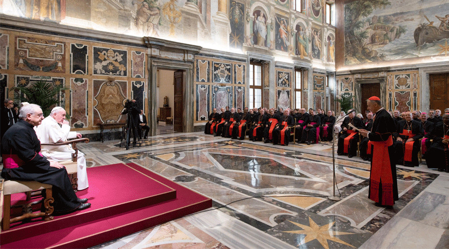 El Papa Francisco durante la audiencia. Foto: Vatican Media?w=200&h=150