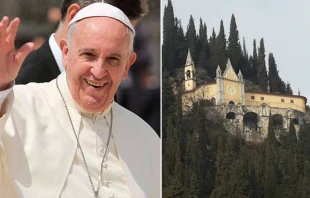 Papa Francisco. Foto: Eduardo Berdejo / ACI Prensa. Santuario de Nuestra Seu00f1ora de La Salette. Cru00e9dito: Dominio pu00fablico 