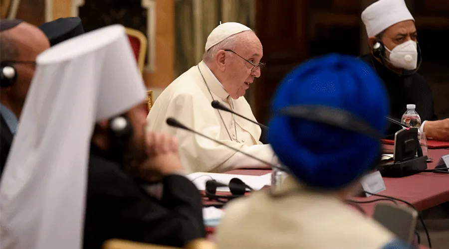El Papa Francisco durante su discurso. Foto: Vatican Media