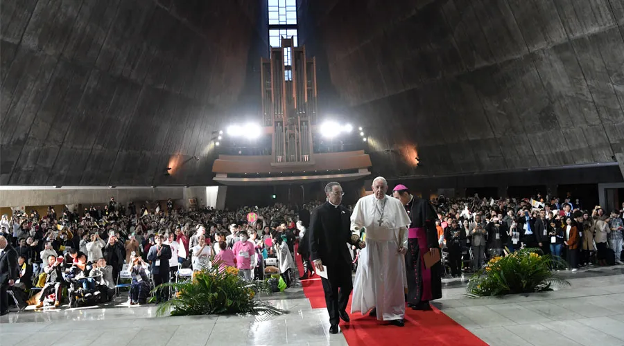 El Papa Francisco a su llegada a la catedral. Foto: Vatican Media?w=200&h=150