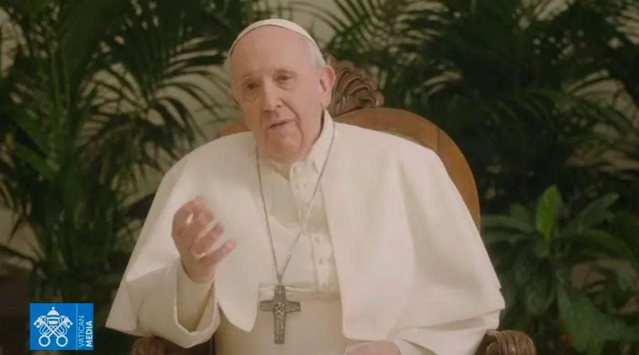 Imagen del video del Papa. Foto: Captura de Youtube