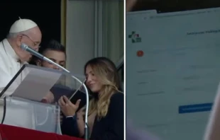 El Papa Francisco se registra como peregrino en la JMJ Lisboa 2023. Cru00e9dito: Captura de video / Vatican Media. 