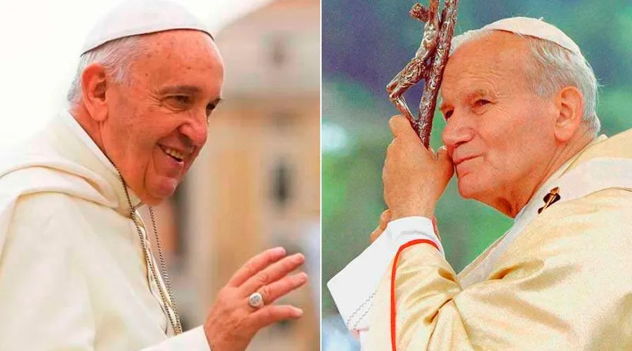 Papa Francisco recuerda con este emotivo tuit a San Juan Pablo II
