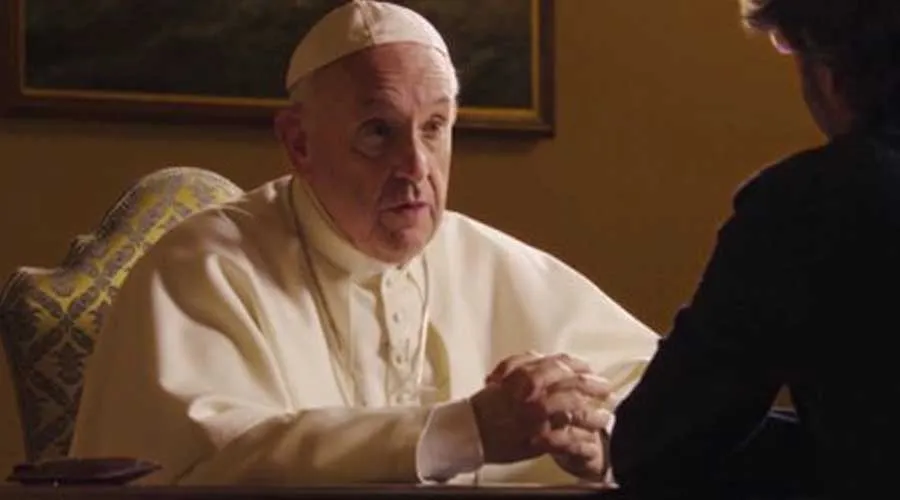 Papa Francisco en entrevista con Jordi Évole. Foto: Captura de video / La Sexta.