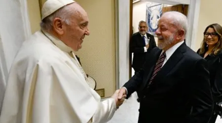 El Papa Francisco recibe a Lula da Silva, presidente de Brasil