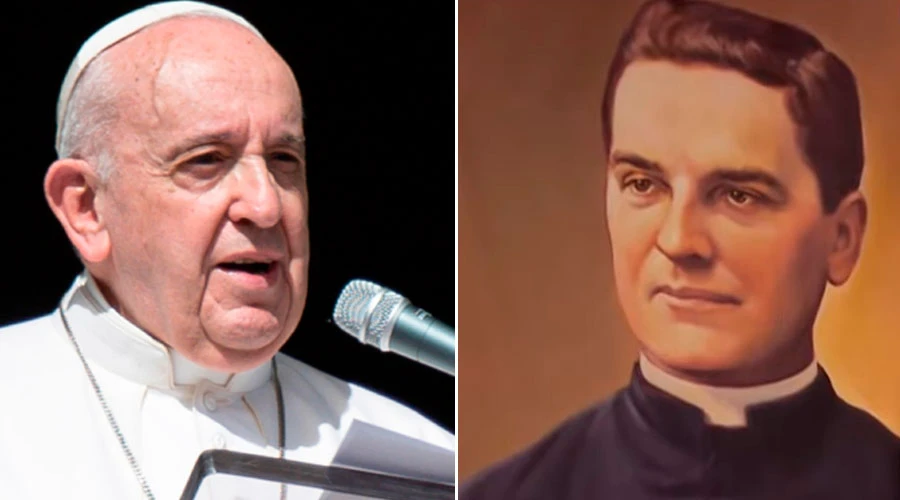 El Papa Francisco y el Beato Michael McGivney. Foto: Vatican Media - Captura de Youtube?w=200&h=150