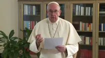 El Papa Francisco pronuncia su mensaje. Foto: Captura de Youtube