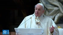 El Papa Francisco pronuncia su homilu00eda. Foto: Captura Youtube