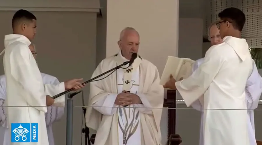El Papa pronuncia su homilía. Foto: Captura Youtube?w=200&h=150