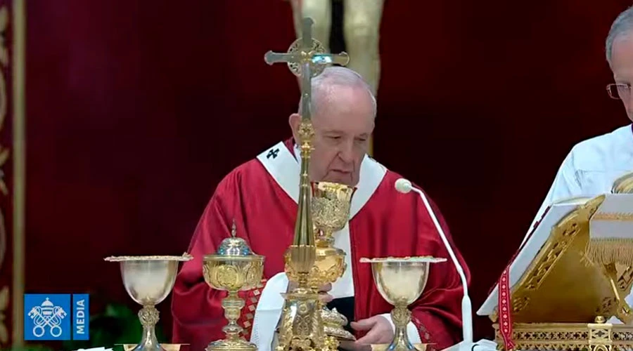 El Papa durante la celebración de la Misa. Foto: Captura de Youtube?w=200&h=150