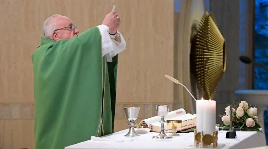 El Papa Francisco durante la celebración de la Misa. Foto: Vatican Media?w=200&h=150