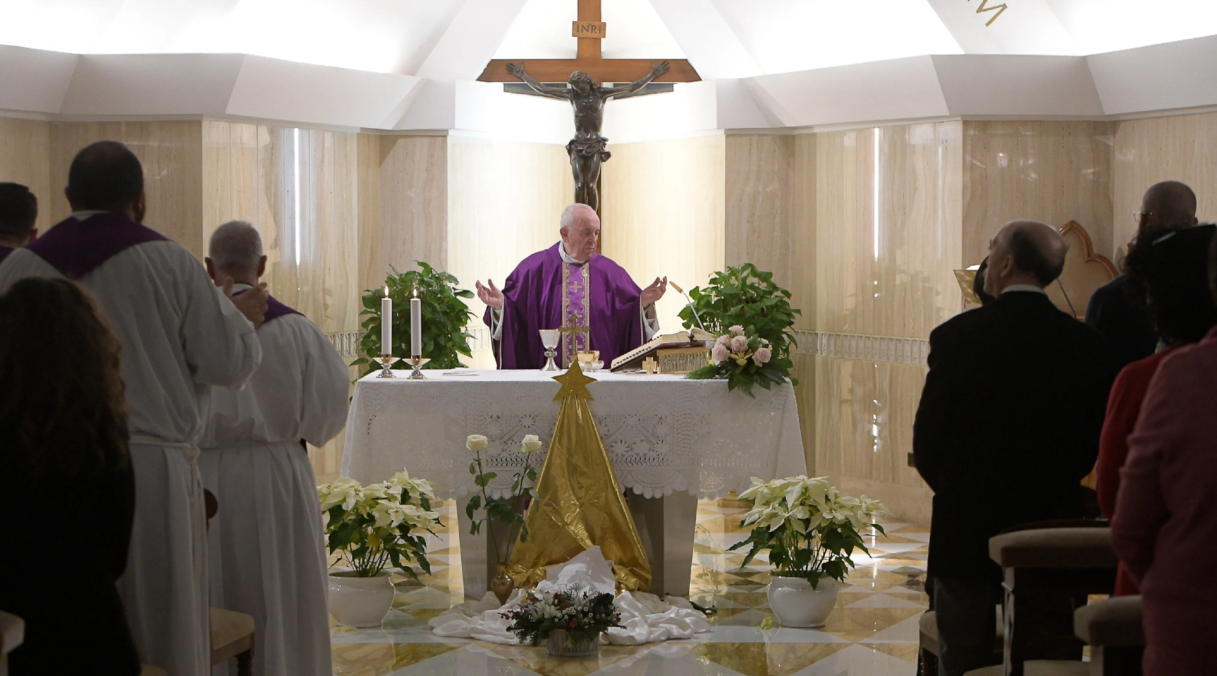 El Papa Francisco en la Misa celebrada en Casa Santa Marta. Foto: Vatican Media?w=200&h=150
