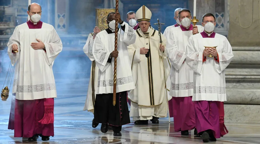 El Papa Francisco durante una celebración en el Vaticano. Foto: Vatican Media