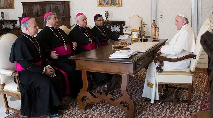 Papa Francisco y Consejo de Presidencia del Episcopado Mexicano. Foto: Vatican Media.?w=200&h=150