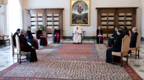 El Papa durante la audiencia. Foto: Vatican Media