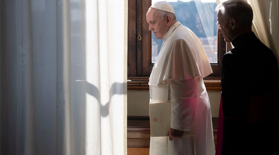 El Papa Francisco en el Palacio Apostólico. Foto: Vatican Media?w=200&h=150