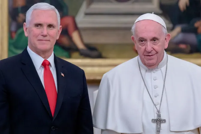 Papa Francisco recibió en audiencia a vicepresidente de EE.UU. Mike Pence